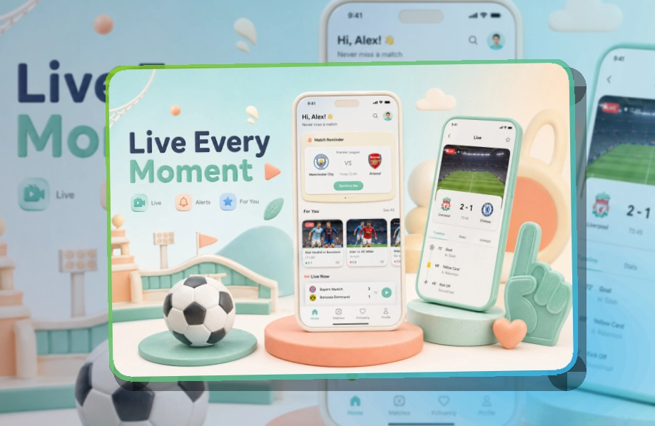 开云 App使用亮点，比赛日更方便 页面展示